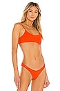 view 3 of 6 Ginger Orange Lanai Bikini Top in Orange
