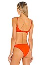 view 4 of 6 Ginger Orange Lanai Bikini Top in Orange
