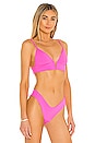 view 3 of 5 Parade Reversible Bikini Top in Fuchsia Agate