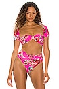 view 1 of 7 TOP BIKINI EBONY in Rose Mallow