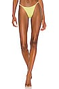 view 1 of 5 Butter Yellow Micro Mini Bikini Bottom in Yellow