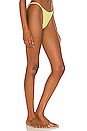 view 3 of 5 Butter Yellow Micro Mini Bikini Bottom in Yellow