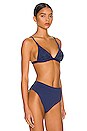 view 3 of 5 Ivy Reversible Bikini Top in Indigo Blue