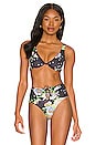 view 1 of 5 TOP BIKINI SALSA in Black Bouquet