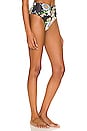 view 3 of 5 Sushi Bikini Bottom in Black Bouquet