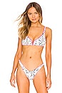 view 2 of 5 Victory Reversible Bikini Top in Lipstick Rose