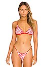 view 2 of 5 HAUT DE MAILLOT DE BAIN IVY in Red Camellia