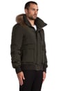 view 3 of 8 Diego Bomber Jacket w/ Fur Lined Hood in Army