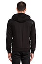 view 4 of 5 SWEAT À CAPUCHE EN CUIR ELVIN in Black