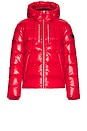 view 3 of 6 Victor Puffer Jacket in Dark Red