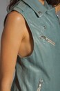 view 5 of 5 Frederica Distressed Leather Vest in Iceberg