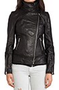 view 7 of 8 Veruca Distressed Leather Jacket in Black