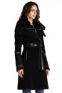 view 5 of 8 Isabel Solid Wool Coat in Black