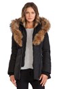 view 2 of 6 Adali Jacket With Real Natural Fur in Black