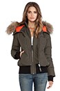 view 1 of 5 Romane Jacket with Fur in Army