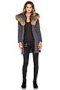 view 2 of 4 CHAQUETA CON ADORNO PELO MAPACHE ASIÁTICO KAYLINA in Charcoal