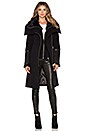 view 2 of 5 Isabel Coat with Sheepskin in Black