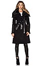 view 3 of 5 Isabel Coat with Sheepskin in Black