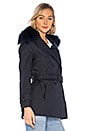 view 3 of 5 Frida Jacket With Fur Collar in Navy