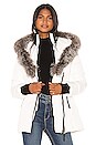view 1 of 5 Adali Jacket With Fur Collar in Off White
