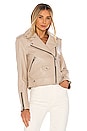 view 2 of 5 Leather Baya Jacket in Sand
