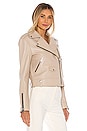 view 3 of 5 Leather Baya Jacket in Sand