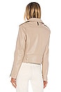 view 4 of 5 Leather Baya Jacket in Sand