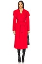 view 1 of 3 Double Face Long Wool Coat in Lava