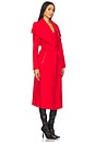 view 2 of 3 Double Face Long Wool Coat in Lava