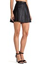 view 2 of 6 Violca Leather Skirt in Black