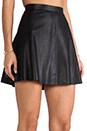 view 5 of 6 Violca Leather Skirt in Black