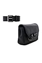 view 4 of 5 Devin Money Belt Bag in Black & Gunmetal