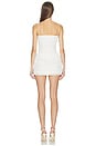 view 3 of 4 Sleeveless Ruched Mini Dress in Cream