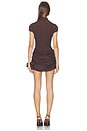view 3 of 3 ROBE COURTE SHORT SLEEVE in Brown