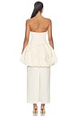 view 4 of 3 Strapless Maxi Dress in Cream