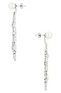 view 2 of 3 Drop Earrings in Rhodium Silver