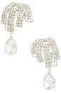 view 1 of 2 Drop Earrings in Rhodium & Silver