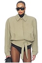 view 1 of 4 Tie Waist Jacket in Khaki