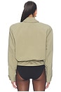 view 4 of 4 Tie Waist Jacket in Khaki