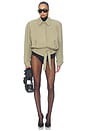 view 5 of 4 Tie Waist Jacket in Khaki