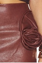 view 6 of 6 Leather Mini Skirt in Bordeaux