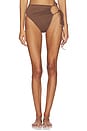 view 1 of 4 High Waisted Bikini Bottom in Brown