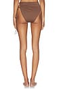 view 3 of 4 High Waisted Bikini Bottom in Brown