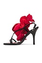 view 5 of 5 Oversized Flower Sandal in Red