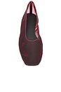 view 4 of 5 Mesh Ballet Flat in Burgundy