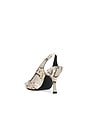 view 3 of 5 Snake Low Slingback Heel in Grey