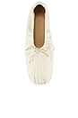 view 4 of 5 Leather Ballet Flat in Cream