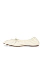 view 5 of 5 Leather Ballet Flat in Cream