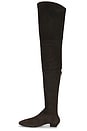 view 6 of 5 Over Knee Shearling Boot in Brown