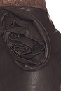 view 6 of 6 JUPE MINI EN CUIR in Dark Brown